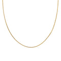 14K Yellow Gold 2.40mm Diamond-cut Triple Spiga Wheat Chain Necklace 24 Inches 11.70 Grams - Sticky add to cart bar
