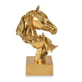 Polyresin Horse Statue Decoration - Gold (10.62"x6.50"x17.52") - Sticky add to cart bar