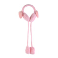 Pink Plush Ears Moving Jumping Earmuff (6.30"x22.83") - Sticky add to cart bar