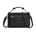 TLV Black Chic and Elegant Faux Leather Crossbody Wallet (7.5"x1.8"x5.3") with Shoulder Strap - Sticky add to cart bar