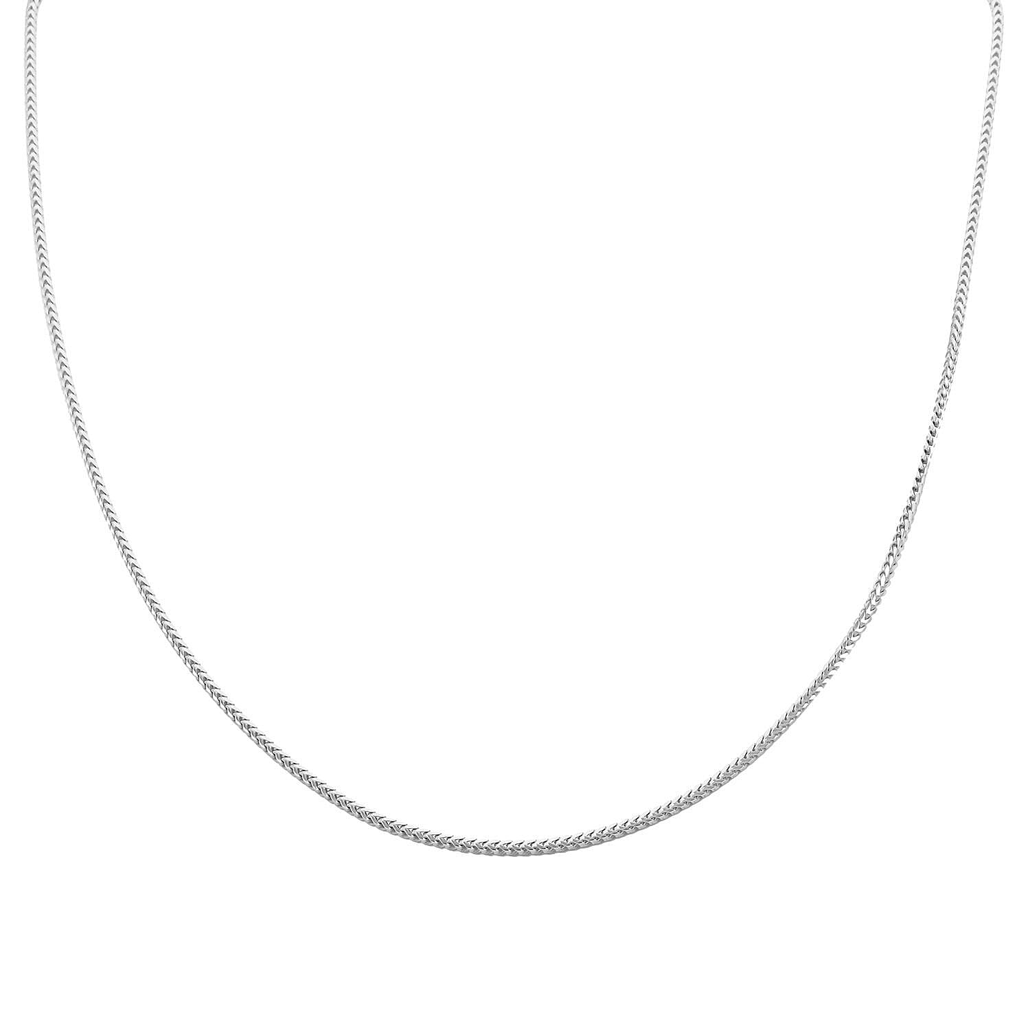 Italian Sterling Silver Franco Necklace 20 Inches 5.7 Grams