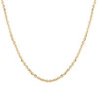 Italian 14K YG Over Sterling Silver Brillantina Necklace 18 Inches 4.10 Grams