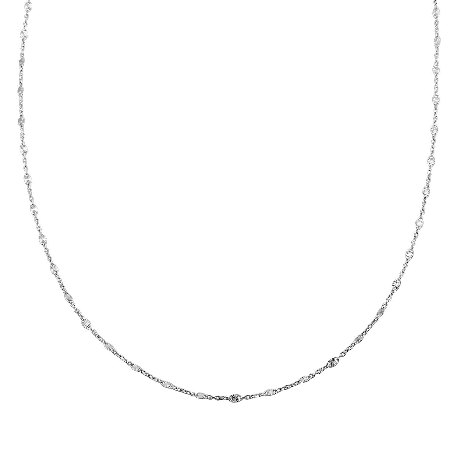 Italian Sterling Silver Necklace 18 Inches 2.80 Grams