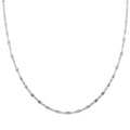 Italian Sterling Silver Confertti Pyramid Necklace 18 Inches 4.20 Grams - Sticky add to cart bar