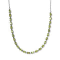 Peridot Necklace 18 inches in Stainless Steel 12.75 ctw - Sticky add to cart bar