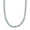 Sky Blue Topaz Necklace (18 Inches) in Stainless Steel 12.75 ctw - Sticky add to cart bar