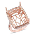 Luxoro 14K Rose Gold I3 Natural Pink Diamond Mounting Ring (Size 7.0) 7.40 Grams 0.75 ctw - Sticky add to cart bar