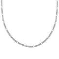 Italian Sterling Silver Miami Figaro Necklace 24 Inches 25.20 Grams - Sticky add to cart bar