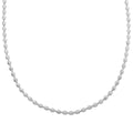 TLV Italian Rhodium Over Sterling Silver Chicco Chain Necklace (20 Inches) (11 g) - Sticky add to cart bar