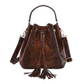 Doorbuster The Grand Pelle Handcrafted Brown Color Genuine Python Leather Tote Bag (15"x4.75"x10") - Sticky add to cart bar