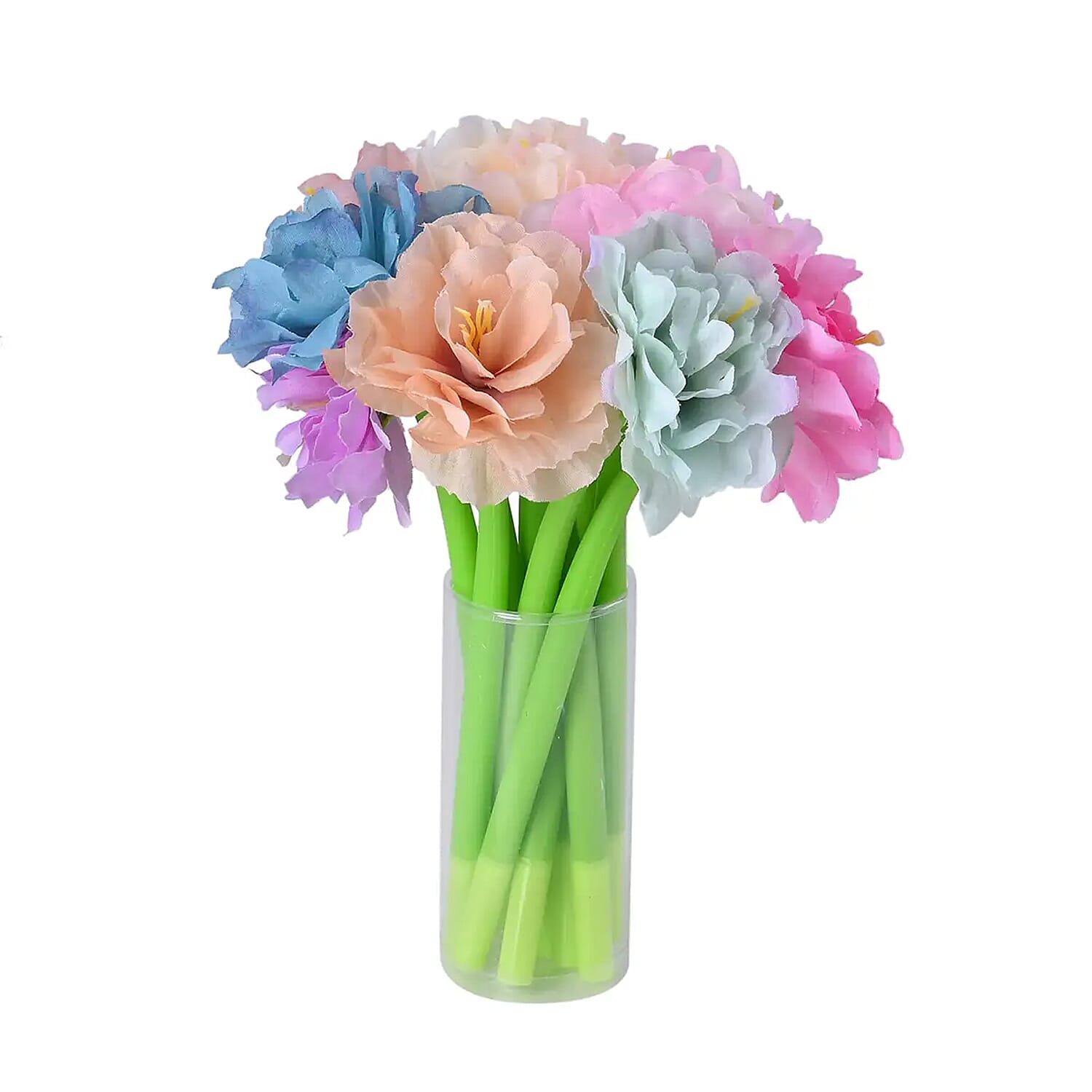 Set of 10 Flower Pen With Black Ink