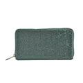 Champagne Color Sparkling Rhinestone and Fuax Leather Wallet (7.5"x0.98"x3.9") - Sticky add to cart bar