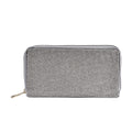 Champagne Color Sparkling Rhinestone and Fuax Leather Wallet (7.5"x0.98"x3.9") - Sticky add to cart bar