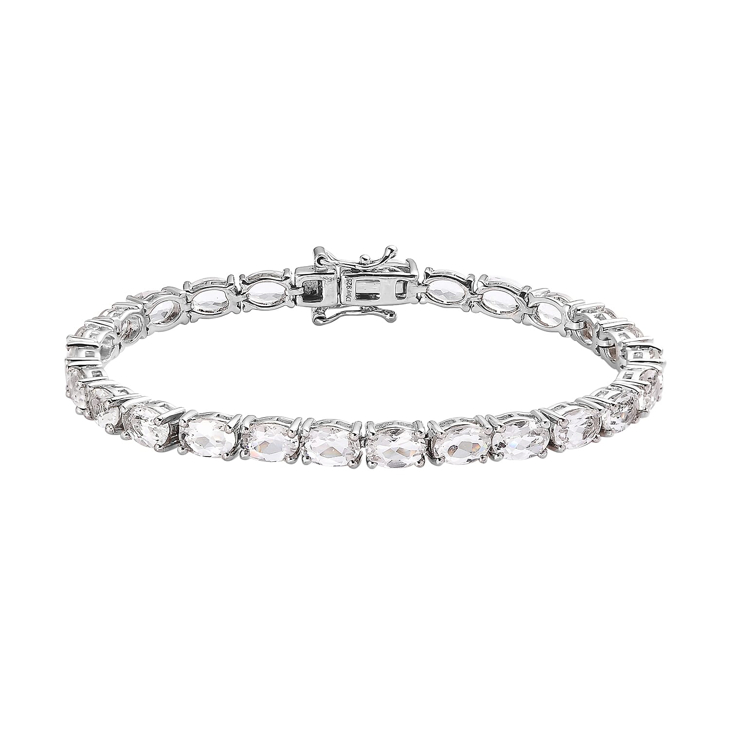 Brazilian Petalite Tennis Bracelet in Platinum Over Sterling Silver (6.50 In) 8.90 ctw