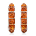Baltic Amber Hoop Earrings in Sterling Silver - Sticky add to cart bar