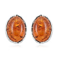 Baltic Amber Stud Earrings in Sterling Silver - Sticky add to cart bar