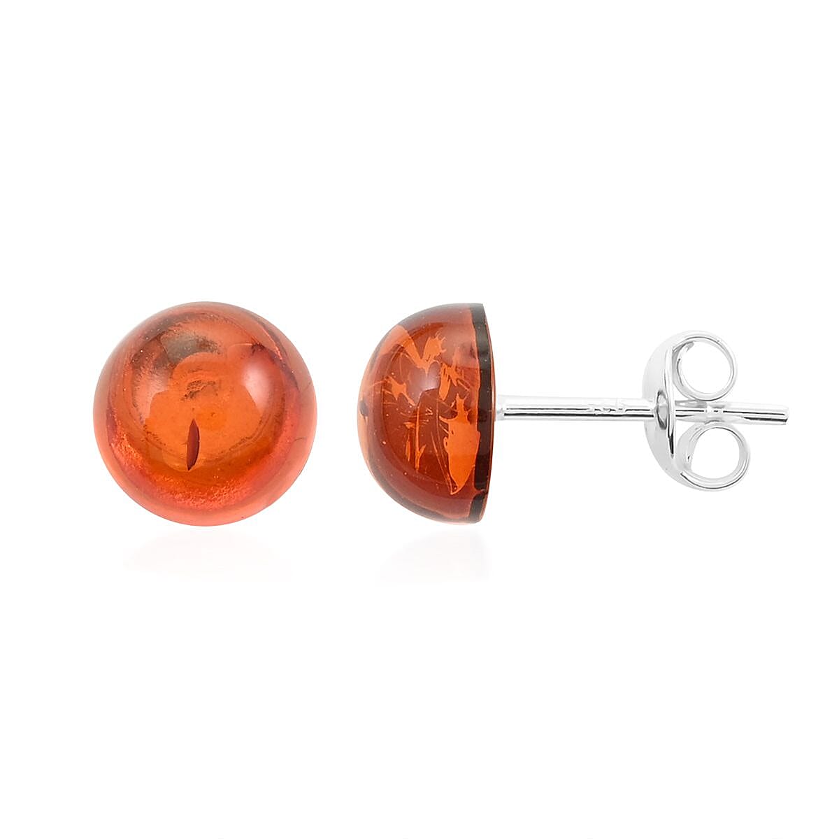 Baltic Honey Amber Stud Earrings