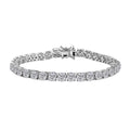 D'Joy Moissanite 14.60 ctw Bracelet in Rhodium Over Sterling Silver (7.25 In) - Sticky add to cart bar