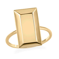 LUXORO 10K Yellow Gold Bar Ring 1.55 Grams