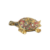Doorbuster Gold Color Resin Turtle Statue