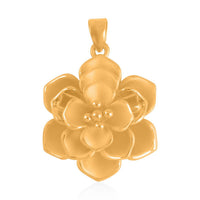 Electroform Flower Pendant in 24K Yellow Gold 3.77 Grams