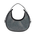 Aurora Borealis Crystal with Black Faux Leather Tote Bag (8.7"x2.4"x8.7") with Handle Drop - Sticky add to cart bar