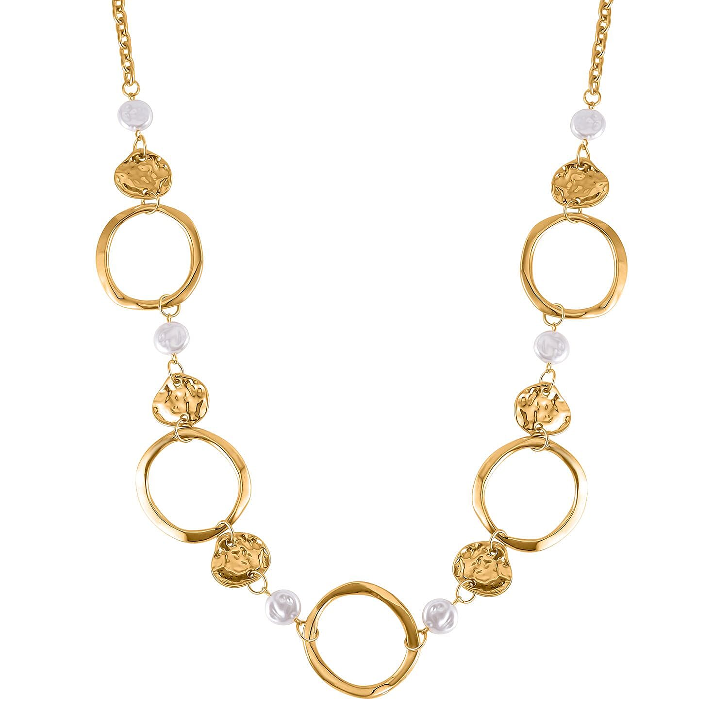 Simulated Pearl Necklace in Goldtone 28-30 Inches