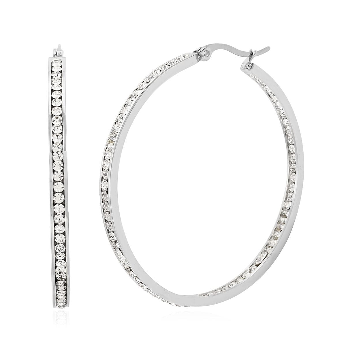 Austrian Crystal Earrings in Stainless Steel
