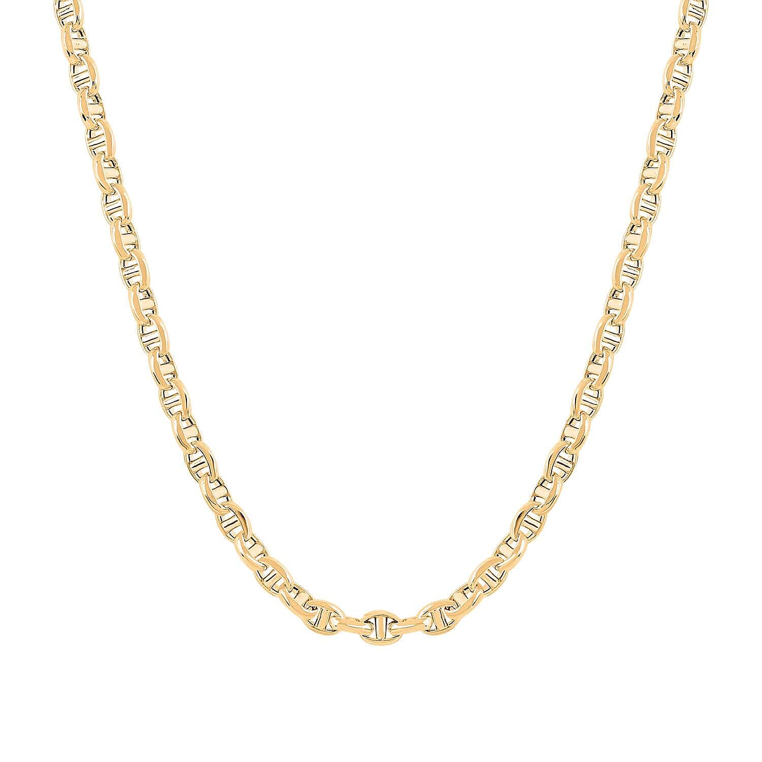 14K Yellow Gold 3mm Filk Chain Necklace 18 Inches 4.45Grams