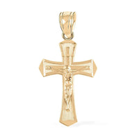 Crucifix Pendant, Cross Pendant, 10K Yellow Gold Pendant, Gold Jewelry, Gold Cross Pendant 0.70 Grams