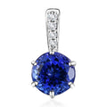 Rhapsody 950 Platinum AAAA Tanzanite and E-F VS2 Diamond Pendant 2.00 ctw - Sticky add to cart bar