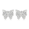 Simulated Diamond Butterfly Earrings in Sterling Silver - Sticky add to cart bar