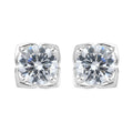 Simulated Diamond Dangling Earrings in Sterling Silver - Sticky add to cart bar