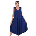 TAMSY Navy Sleeveless A-Line Dress - One Size Fits Most - Sticky add to cart bar