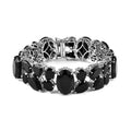 Australian Black Tourmaline Bracelet in Platinum Over Sterling Silver (7.25 In) 144.50 ctw - Sticky add to cart bar