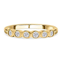 White Diamond 0.25 ctw Ring in Vermeil YG Over Sterling Silver (Size 10)