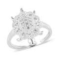 Simulated Diamond Turtle Ring in Sterling Silver (Size 9.0) 0.50 ctw - Sticky add to cart bar