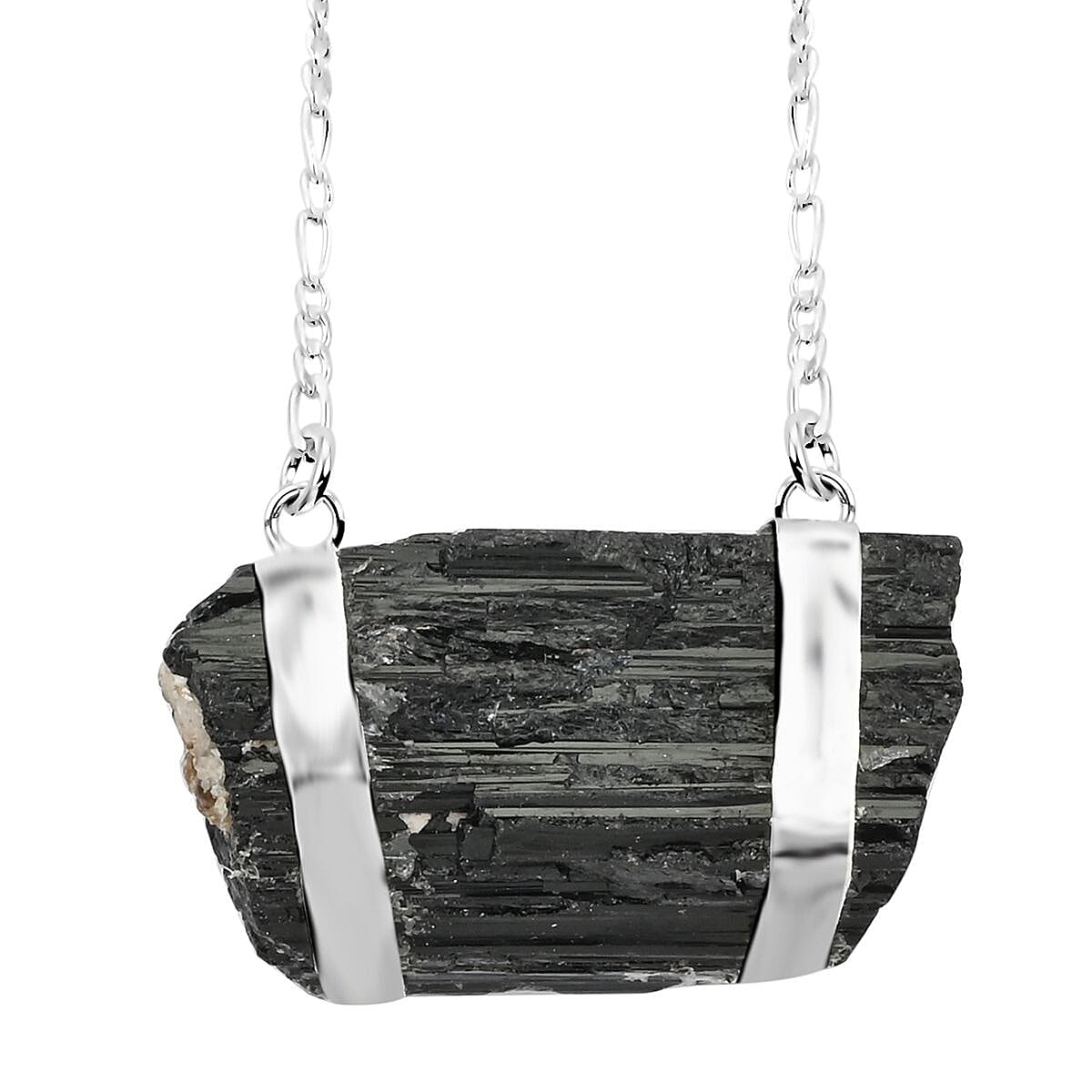 Tourmaline Necklace 32-34 Inches in Silvertone 82.85 ctw