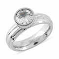 Simulated Multi Color Diamond Interchangeable Ring in Stainless Steel 5.00 ctw - Sticky add to cart bar