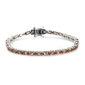 Jenipapo Andalusite Tennis Bracelet in Platinum Over Sterling Silver (8.40 g) 7.00 ctw - Sticky add to cart bar