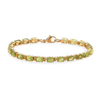 African Amethyst Bracelet in ION Plated YG Stainless Steel (7.25 In) 9.25 ctw