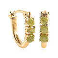 Premium Sava Sphene Huggie Hoop Earrings in Vermeil Yellow Gold Over Sterling Silver 0.85 ctw - Sticky add to cart bar