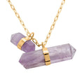 Amethyst 37.50 ctw Necklace in Goldtone 21-23 Inches - Sticky add to cart bar