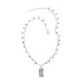Selenite Pendant Necklace 20-22 Inches in Silvertone 24.50 ctw - Sticky add to cart bar