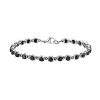 Elite Shungite Bracelet in Stainless Steel (8.00 In) 3.25 ctw