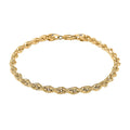 10K Yellow Gold 5.5mm Rope Chain Bracelet (8.00 In) 5.35 Grams - Sticky add to cart bar