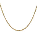 14K Yellow Gold 3mm Rope Chain Necklace 24 Inches 5.9 Grams - Sticky add to cart bar
