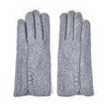 Gray 70% Cashmere Wool and 30% Polyster Gloves with Touch Screen Function (9"x3.93") - Sticky add to cart bar