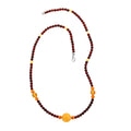 Multi Colored Amber Necklace 23.5 Inches in Sterling Silver - Sticky add to cart bar