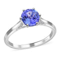 Certified & Appraised Luxoro 14K White Gold AAA Tanzanite and G-H I2 Diamond Ring 3.20 Grams 2.75 ctw - Sticky add to cart bar